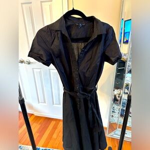 H&M black button down dress